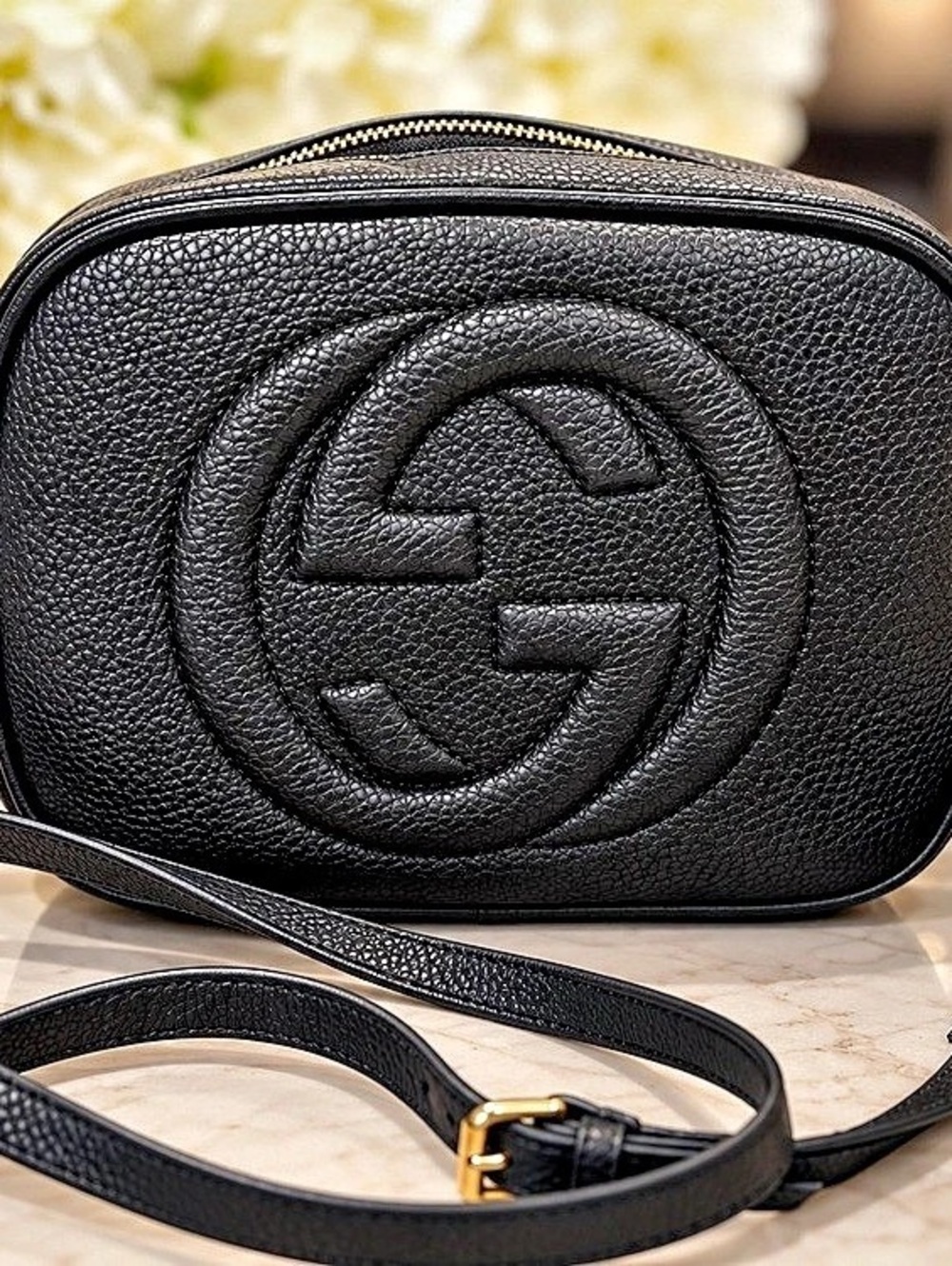 Soho Disco Bag Crossbody in Black